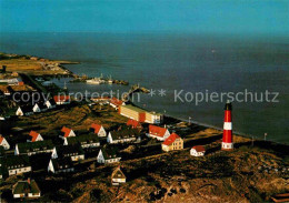 72827153 Hoernum Sylt Nordseebad Hafen Leuchtturm Abendstimmung Fliegeraufnahme  - Autres & Non Classés