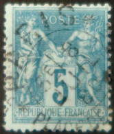 R1311/3161 - FRANCE - SAGE TYPE II N°75f >>> Cachet SPECIAL Perlé (Cachet D'ESSAI) De PARIS PLACE DE LA BOURSE - 1876-1898 Sage (Type II)