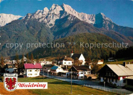 72827134 Waidring Tirol Sommerfrische Ortsansicht Mit Kirche Mit Steinbergen Wai - Altri & Non Classificati