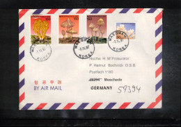 South Korea 1997 Mushrooms Interesting Airmail Letter - Corée Du Sud