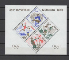 Monaco 1980 Olympic Games Moscow, Handball, Gymnastics, Shooting, Volleyball Special S/s MNH -scarce- - Verano 1980: Moscu