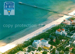 72827038 Binz Ruegen Hotel Am Meer Strand Seebruecke Fliegeraufnahme Binz - Altri & Non Classificati