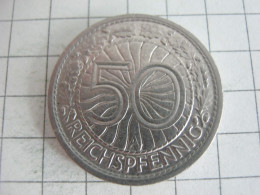 Germany 50 Reichspfennig 1927 A - 50 Renten- & 50 Reichspfennig