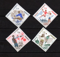 Monaco 1980 Olympic Games Moscow, Handball, Gymnastics, Shooting, Volleyball Set Of 4 MNH - Ete 1980: Moscou