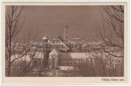 Vilnius, Bendras Vaizdas žiemą, Apie 1940 M. Atvirukas - Litauen