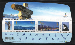 2010 Vancouver Winter Olympics Competition Sites Souvenir Sheet Of 2 Sc 2366  MNH - Nuevos