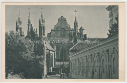 Vilnius, Šv. Onos Ir Bernardinų Bažnyčios, Apie 1940 M. Atvirukas - Lithuania