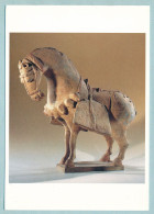 CHINE - Epoque Wei C. 525 - Cheval Sellé - Statuette Funéraire (mingqi) Terre Cuite A- Musée Guimet - Sculptures