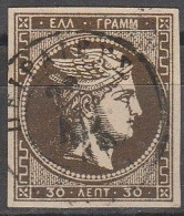 Grece N° 0041 30 L Brun - Used Stamps