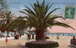 CPA 06 CANNES Les Palmiers De La Place Du Casino - Cannes