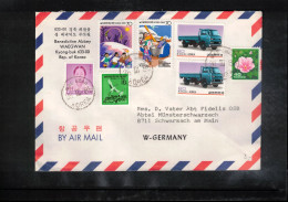 South Korea 1985 Interesting Airmail Letter - Korea (Süd-)