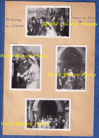 8 Photos Anciennes - STEENE - Mariage D'un Militaire à Identifier - 1948 - Eglise Nord - Insigne Para Médaille Soldat - Guerre, Militaire