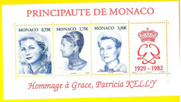 MONACO 2004 Omaggio Alla Principessa Grace Kelly New Sheet - Foglietto Nuovo - Ungebraucht