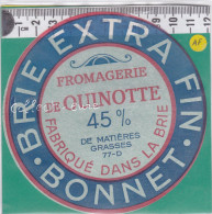 C1310  FROMAGE BRIE OUINOTTE GRISY SUR SEINE SEINE ET MARNE 45 % - Käse