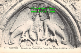 R344510 Chartres. Decoration Du Tympan D Une Fenetre D Une Maison U XIII. S. ND. - World