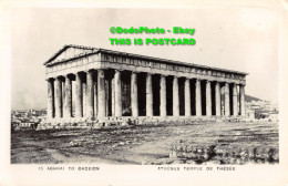 R344691 Athenes Temple De Thesee. Postcard - World