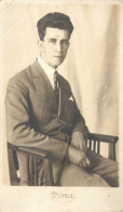 Souvenir Photo Postcard Elegant Man 1929 - Photographie