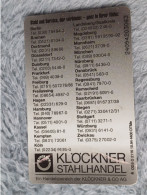 GERMANY-1184 - O 2116 - Klöckner Stahlhandel 2 - 4.400ex. - O-Series: Kundenserie Vom Sammlerservice Ausgeschlossen