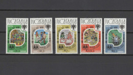 Nicaragua 1980 Olympic Games Moscow, IYC Set Of 5 With Silver Overprint MNH -scarce- - Zomer 1980: Moskou