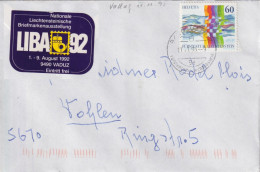 Brief  Vaduz - Wohlen  (Vignette LIBA/Gemeinschaftsausgabe)        1995 - Briefe U. Dokumente