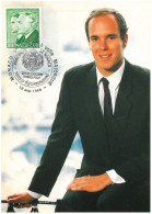 MONACO 1988 Correo A Vela Monaco - Palma De Maiorca SPECIAL CARD N.001898 - Used Stamps