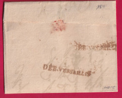 DEBOURSE DEB VERSAILLES 1811 SEINE ET OISE INDICE 15 DEPART DOUAY NORD LETTRE - 1801-1848: Précurseurs XIX