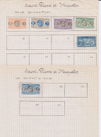 Lot 58 Timbres Saint Pierre Et Miquelon 1909 1922 1933 1937 1938 1939 Neuf Et Oblitéré Avec Charnière - Altri & Non Classificati