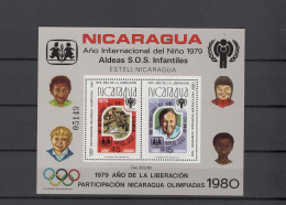 Nicaragua 1980 Olympic Games Moscow, IYC S/s With Overprint MNH -scarce- - Ete 1980: Moscou