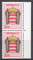 MONACO  1850 Do/Du, Postfrisch **, Landeswappen, 1988 - Unused Stamps