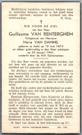 Bidprentje Aalst - Van Renterghem Guillaume (1873-1941) - Imágenes Religiosas