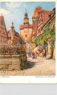72824081 Rothenburg Tauber Markusturm Kuenstlerkarte Rothenburg Tauber - Rothenburg O. D. Tauber