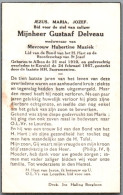 Bidprentje Alken - Delveau Gustaaf (1910-1957) - Imágenes Religiosas