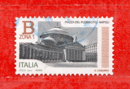 Italia ° -  2016 - Piazze D'Italia - Piazza Del PLEBISCITO. NAPOLI. € 1,00.  Unif. 3761 - 2011-20: Usati