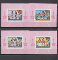 Niger 1979 Olympic Games Moscow, Boxing Set Of 4 S/s Imperf. MNH -scarce- - Zomer 1980: Moskou
