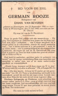 Bidprentje Alveringem - Rooze Germain (1880-1948) - Imágenes Religiosas