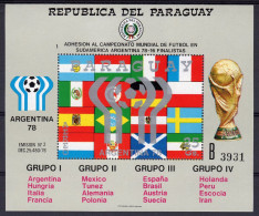 Paraguay 1978, Football World Cup, BF - Paraguay