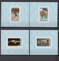 Niger 1980 Olympic Games Moscow, Athletics Set Of 4 S/s Imperf. MNH -scarce- - Estate 1980: Mosca