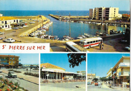 CP  11 Saint Pierre Sur Mer   Le Port  .Voiture Ancienne 4L BUS  Commerces - Altri & Non Classificati
