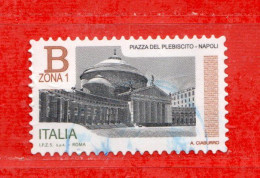 Italia ° -  2016 - Piazze D'Italia - Piazza Del PLEBISCITO. NAPOLI. € 1,30.  Unif. 3761 - 2011-20: Gebraucht