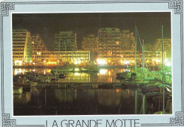 *CPM - 34 - LA GRANDE MOTTE - Le Quai D'honneur De Nuit - Andere & Zonder Classificatie