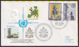 Vatican 1979, Pope Voyage, Uniteed Nations, New York, Special Cover - Other & Unclassified