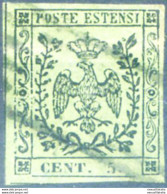 Modena. Aquila Estense Coronata 5 C. 1852. Usato. - Unclassified