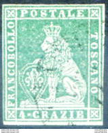 Toscana. Marzocco 4 Cr. 1851-1852. Usato. - Ohne Zuordnung