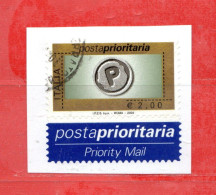 Italia ° - 2004 -  € 2,00 - Posta Prioritaria,  Unif. 2809. - 2001-10: Usados