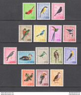 1962 Venezuela - Repubblica - Uccelli Posta Ordinaria + Posta Aerea - Yvert N. 660-66 + PA 769-77 - MNH** - Andere & Zonder Classificatie