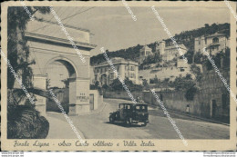 Az393 Cartolina Finale Ligure Arco Carlo Alberto Villa Italia Savona 1943 - Savona