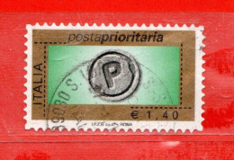 Italia ° - 2007 - Posta Prioritaria Senza Millesimo, € 1,40. Unif. 3054. - 2001-10: Usados