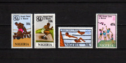 Nigeria 1980 Olympic Games Moscow, Wrestling, Swimming, Basketball Etc. Set Of 4 MNH - Invierno 1980: Lake Placid