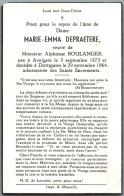 Bidprentje Avelgem - Depraetere Marie Emma (1873-1964) - Images Religieuses