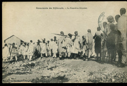 Souvenir De  Djibouti La Frontière Abyssine Au Bon Marché Cachet De Censure 1918 Timbre Décollé - Djibouti
